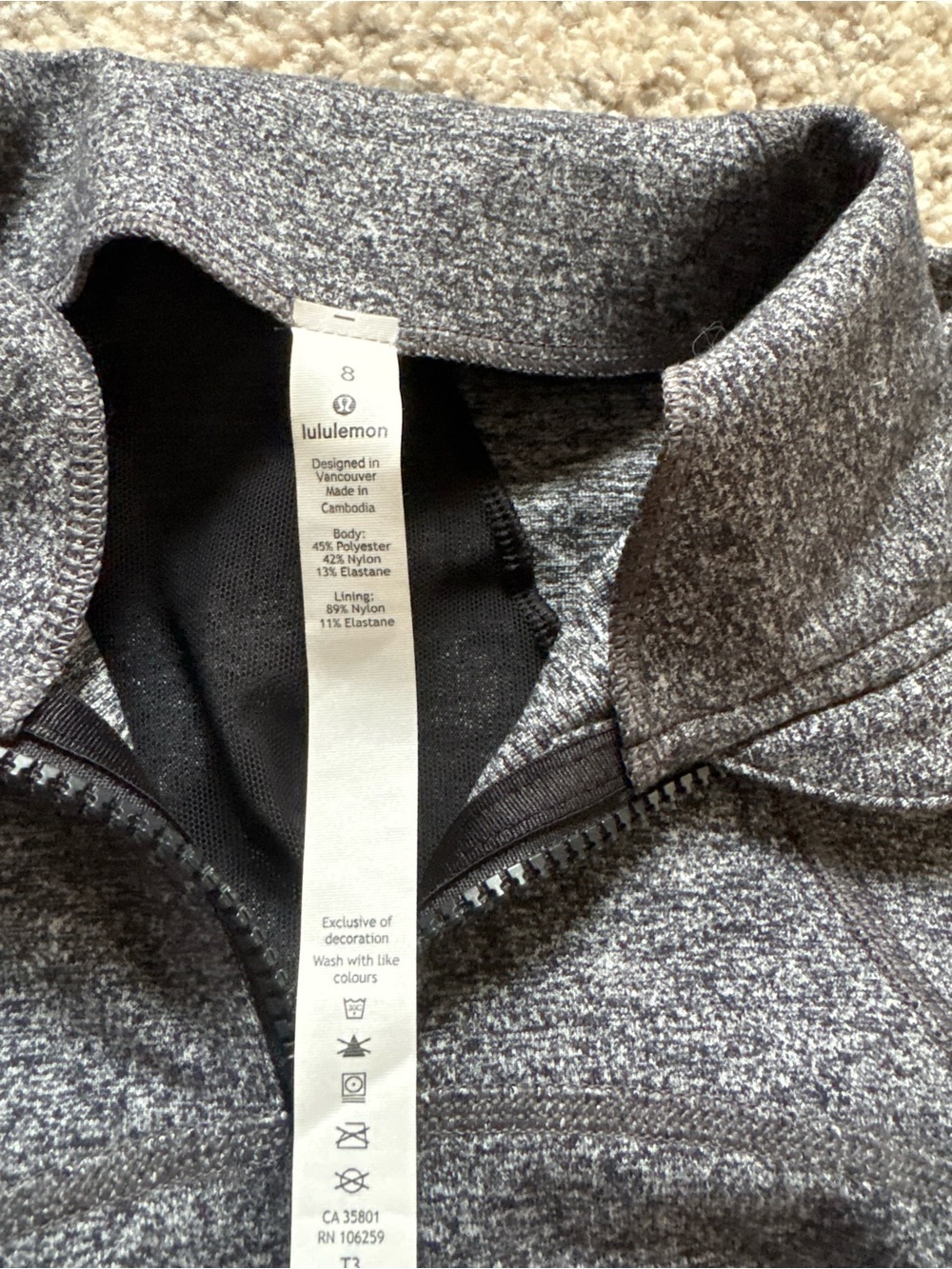 Lululemon Define Full-Zip Jacket -gray - Picture 4 of 4